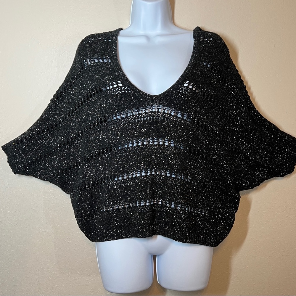 Express black and silver sweater size Medium